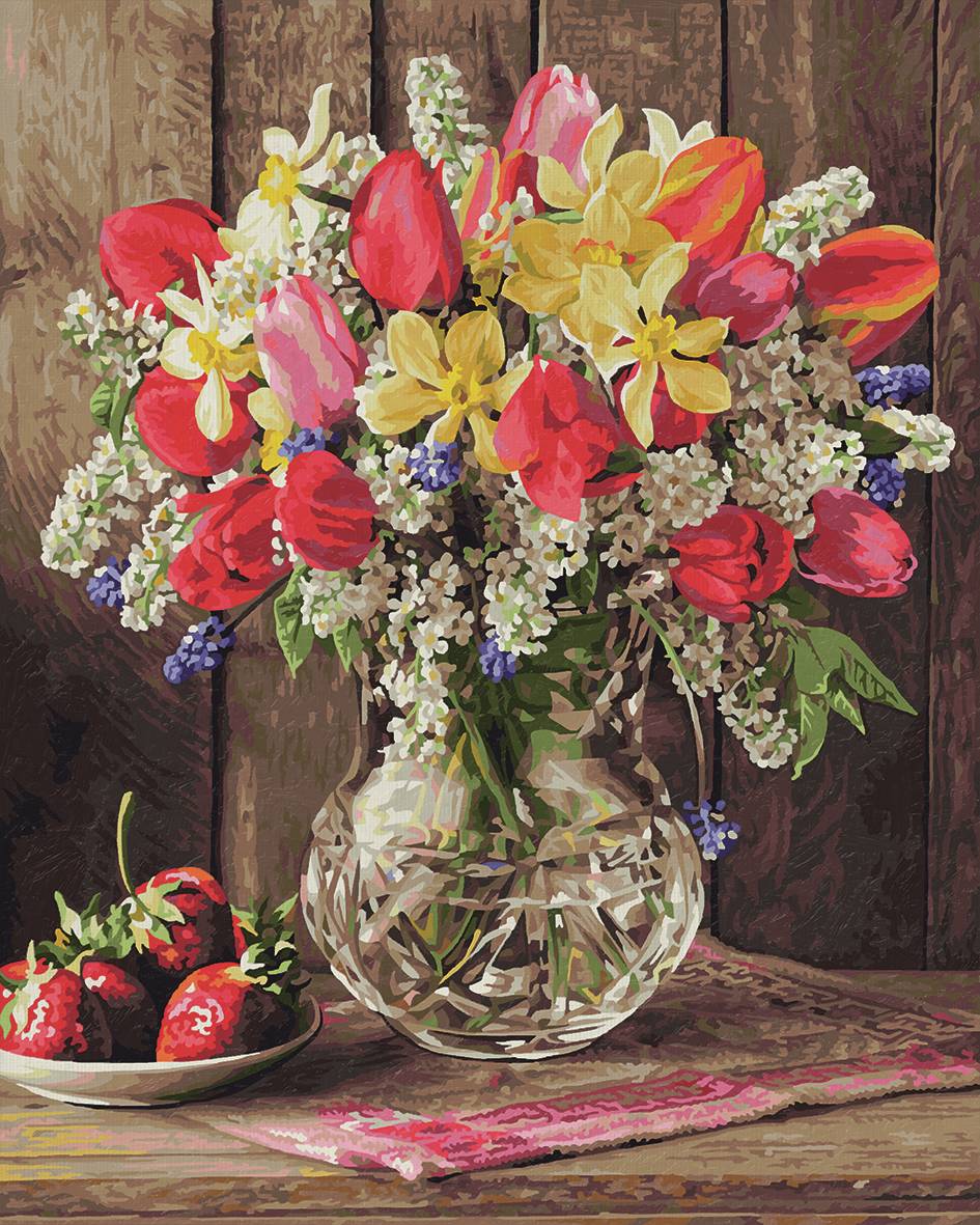 Schipper 609130790 Malen nach Zahlen Gruß aus dem Bauerngarten