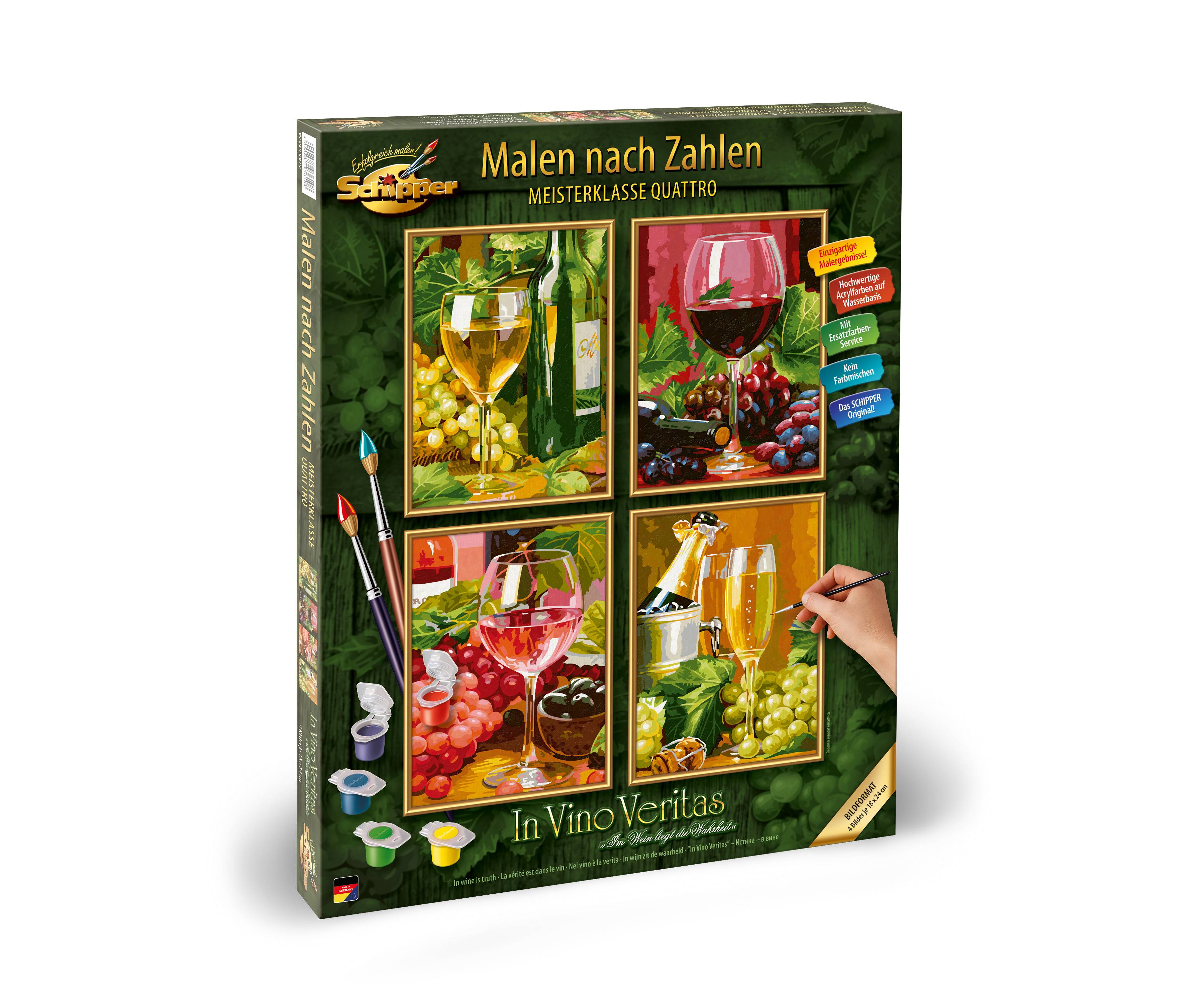 Schipper 609340610 In Vino Veritas (Quattro) Malen nach Zahlen