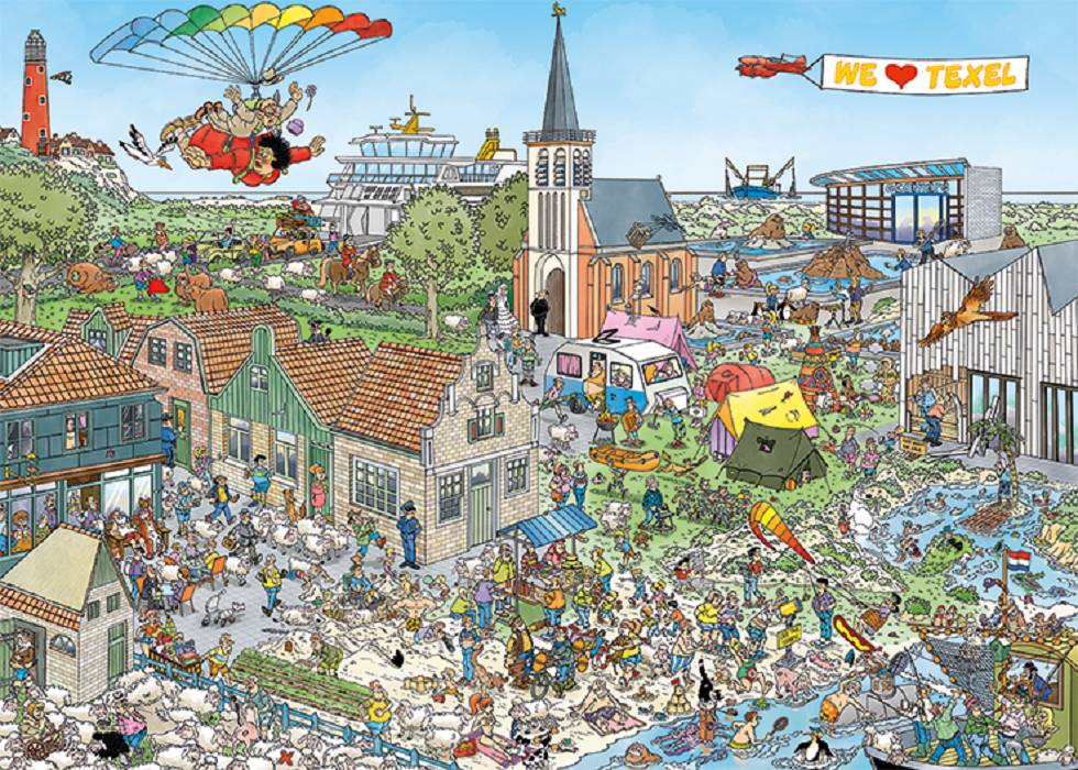 Jan van Haasteren Reif für die Insel 1000 Teile Puzzle