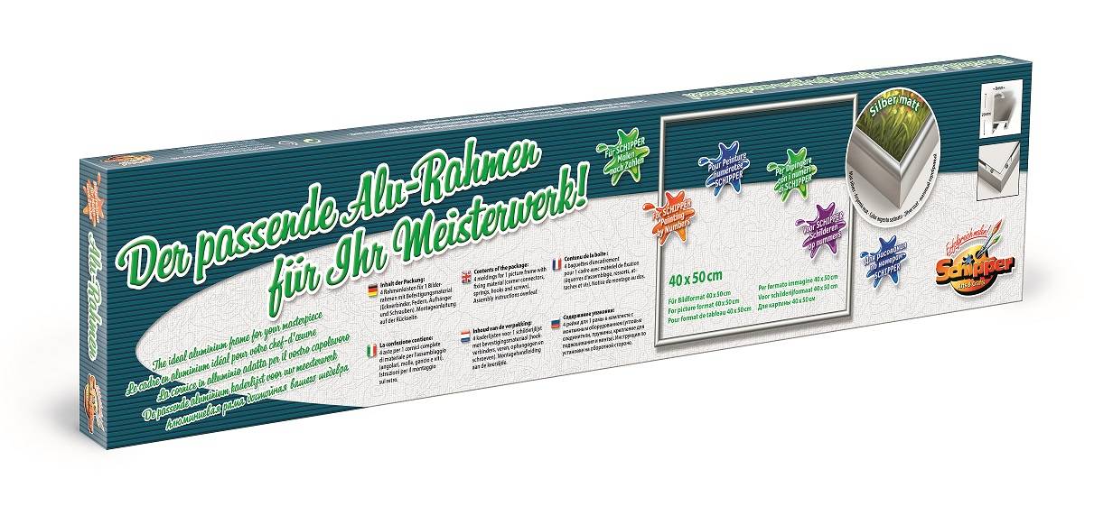 Schipper 605230770 Malen nach Zahlen Alurahmen Silber 40 x 50 cm