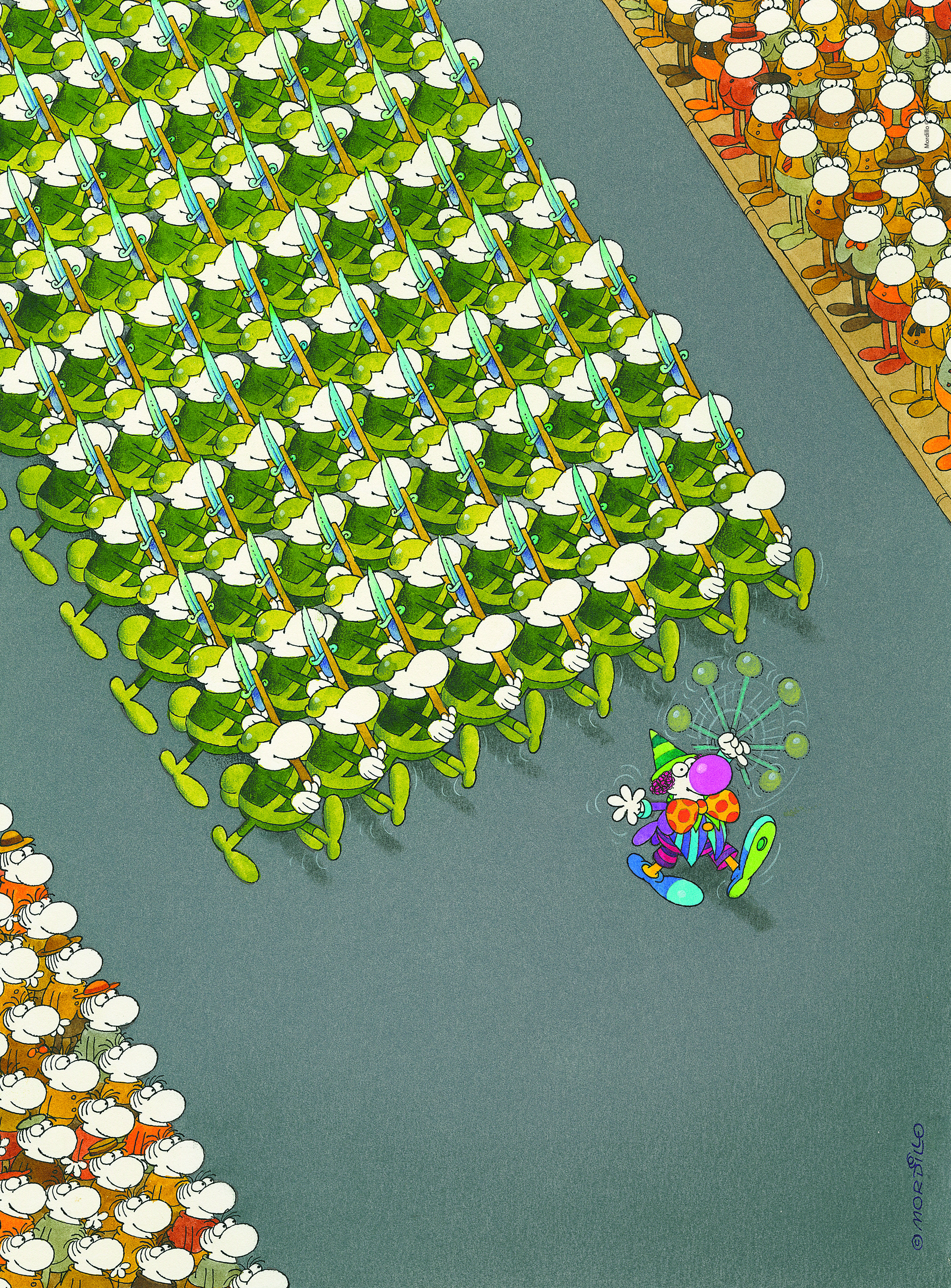 Clementoni 35078 Mordillo Der Marsch 500 Teile Puzzle