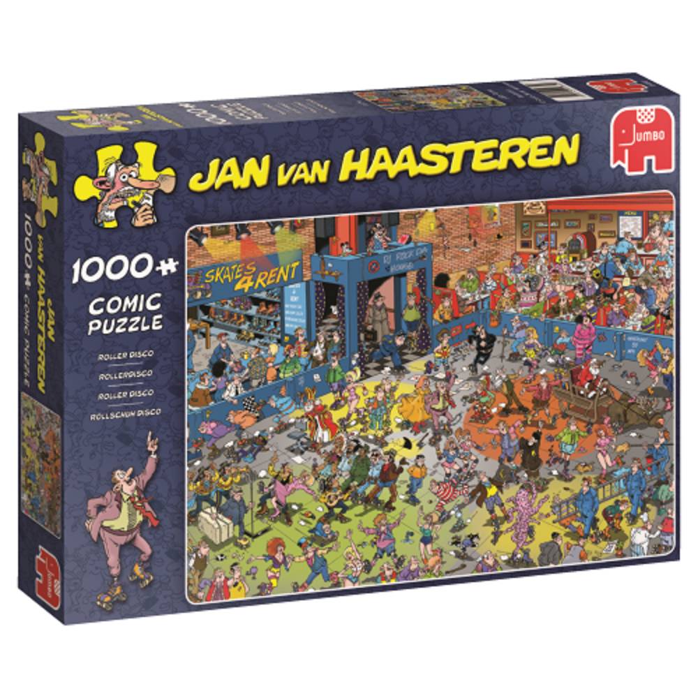 Jumbo Spiele 19060 Jan van Haasteren Rollschuh Disco 1000 Teile Puzzle