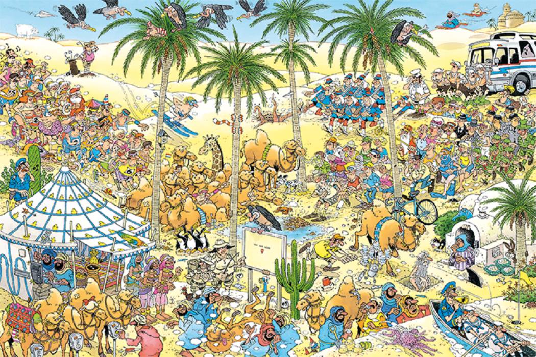 Jumbo 19059 Jan van Haasteren Die Oase 1500 Teile Puzzle