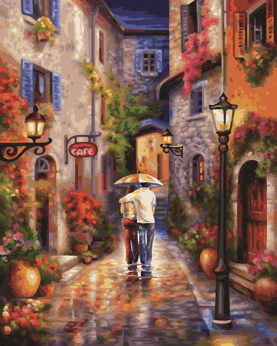 Schipper 609130788 Malen nach Zahlen Romantische Gasse