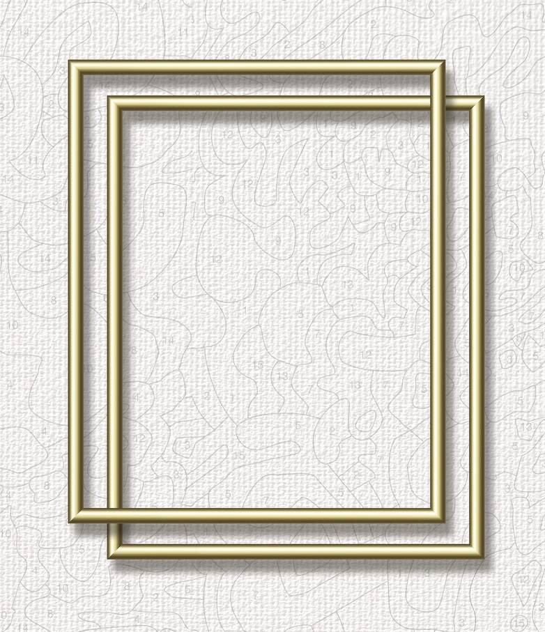 Schipper 605200762 Malen nach Zahlen 2 x Alurahmen Gold 24 x 30 cm