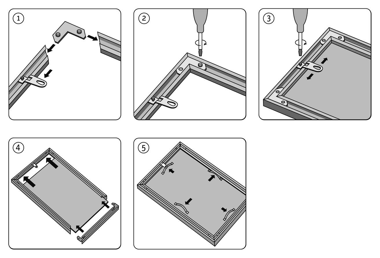 Schipper 605200762 Malen nach Zahlen 2 x Alurahmen Gold 24 x 30 cm