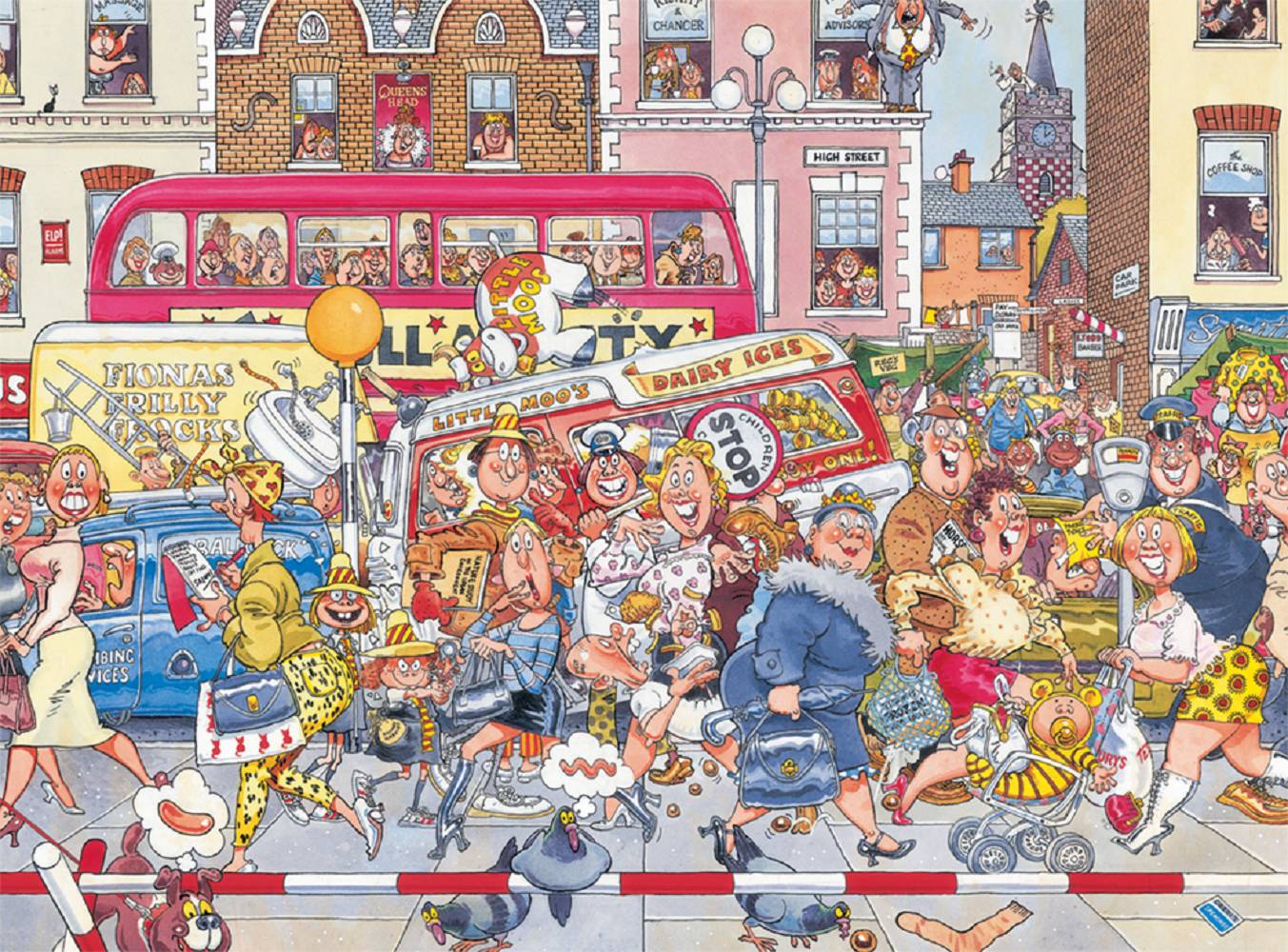 Wasgij Original 3 Retro Freikörperkultur! 1000 Teile Puzzle