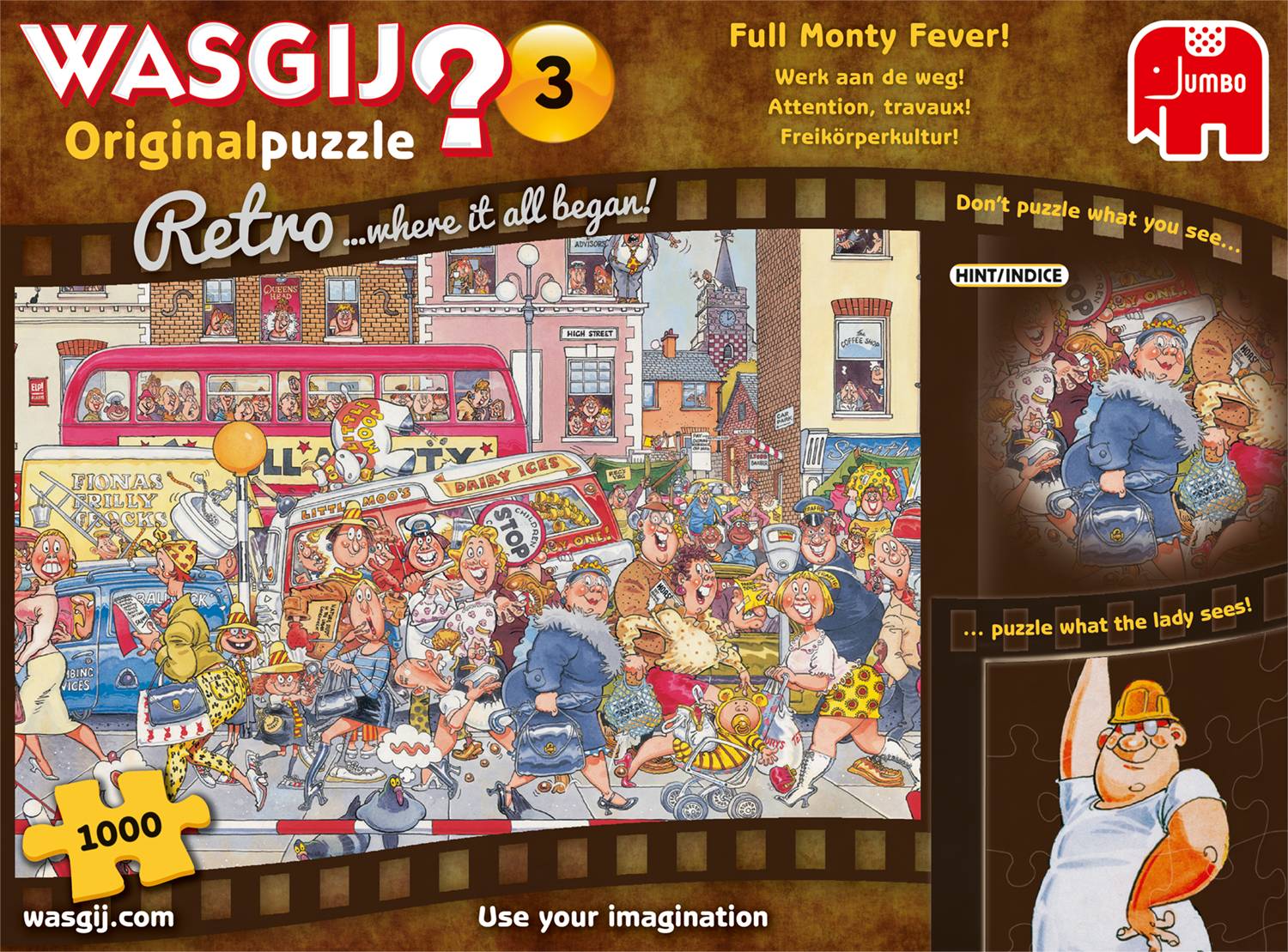 Wasgij Original Retro 3 Freikörperkultur! 1000 Teile Puzzle