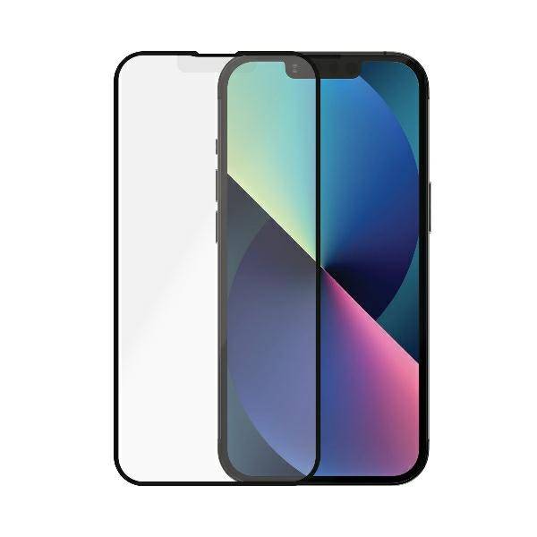 PanzerGlass Bildschirmschutz für Handy blendfrei Glas Rahmenfarbe schwarz Apple iPhone 13 Pro