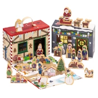 yoamo Wichtelwerkstatt Adventskalender mit Spielkoffer für Kinder mit Holzfiguren in hochwertigem Aufbewahrungs-Koffer, 27-teilig (1 Set) yoamo Wichtelwerkstatt Adventskalender mit Spielkoffer für Kinder mit Holzfiguren in hochwertigem Aufbewahrungs-Koffer, 27-teilig (1 Set)