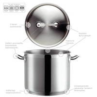 Mäser 926101 Professional I Gemüsetopf mit Deckel, Ø 28cm, Edelstahl 18/10, silber (1 Stück) Mäser 926101 Professional I Gemüsetopf mit Deckel, Ø 28cm, Edelstahl 18/10, silber (1 Stück)