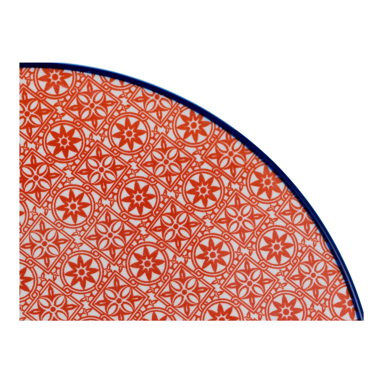 CreaTable 17362 Kombiservice Mediterran für 4 Personen, Steinzeug, mehrfarbig (1 Set, 16-teilig)