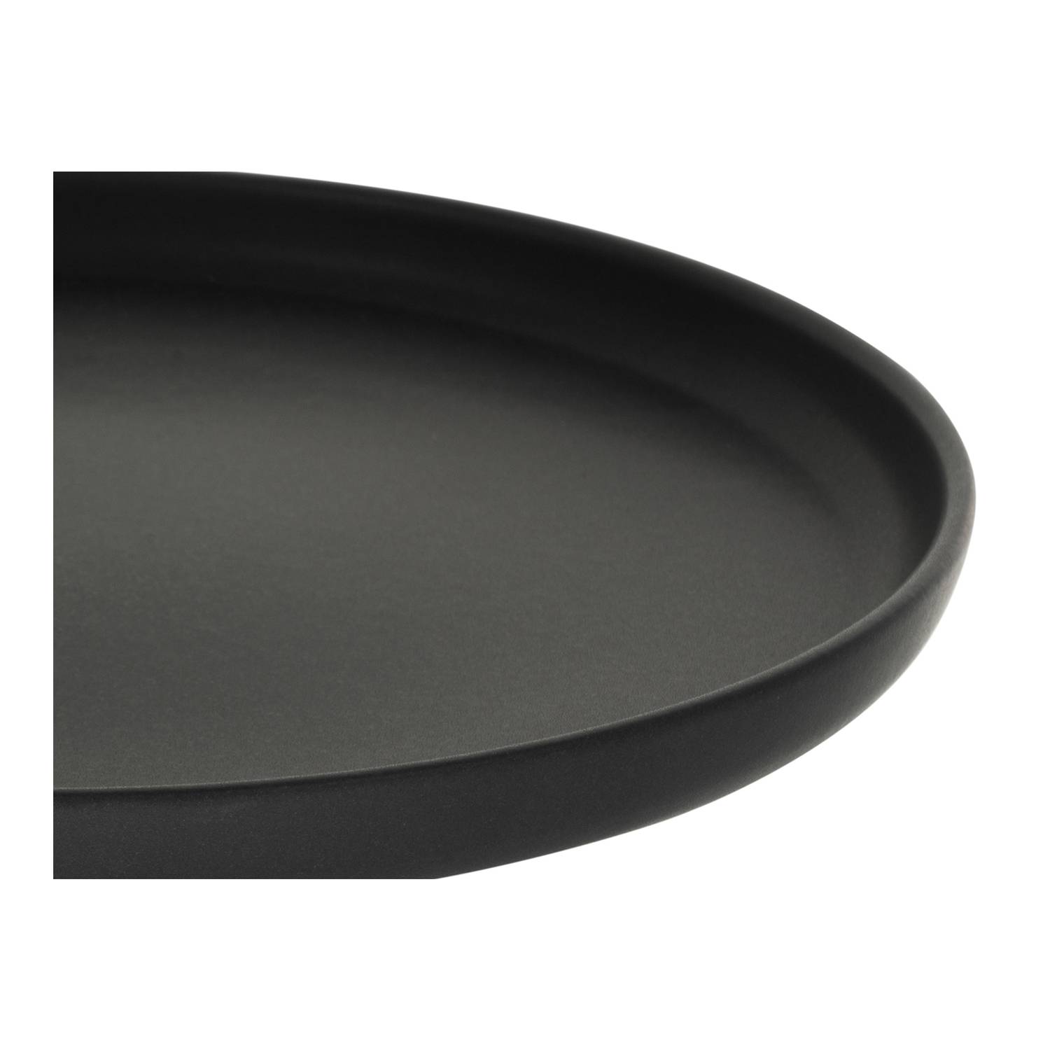 CreaTable 22978 Kombiservice Uno BLACK für 4 Personen, Steinzeug, schwarz (1 Set, 16-teilig)