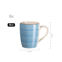 Mäser 931601 Frühstücksset Lumaca für 6 Personen, Steingut, dunkelblau (1 Set, 18-teilig) Mäser 931601 Frühstücksset Lumaca für 6 Personen, Steingut, dunkelblau (1 Set, 18-teilig)