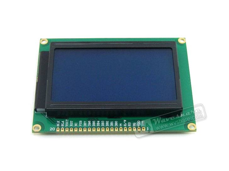 WaveShare LCD12864-ST (3.3V Blue Backlight)