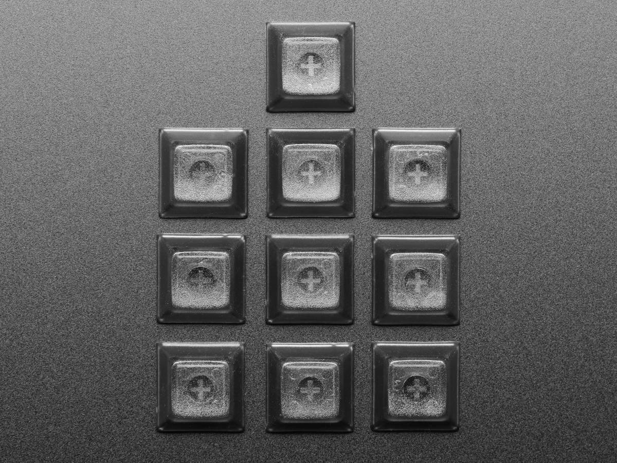 Adafruit Translucent Smoke DSA Keycaps for MX Compatible Switches 5008