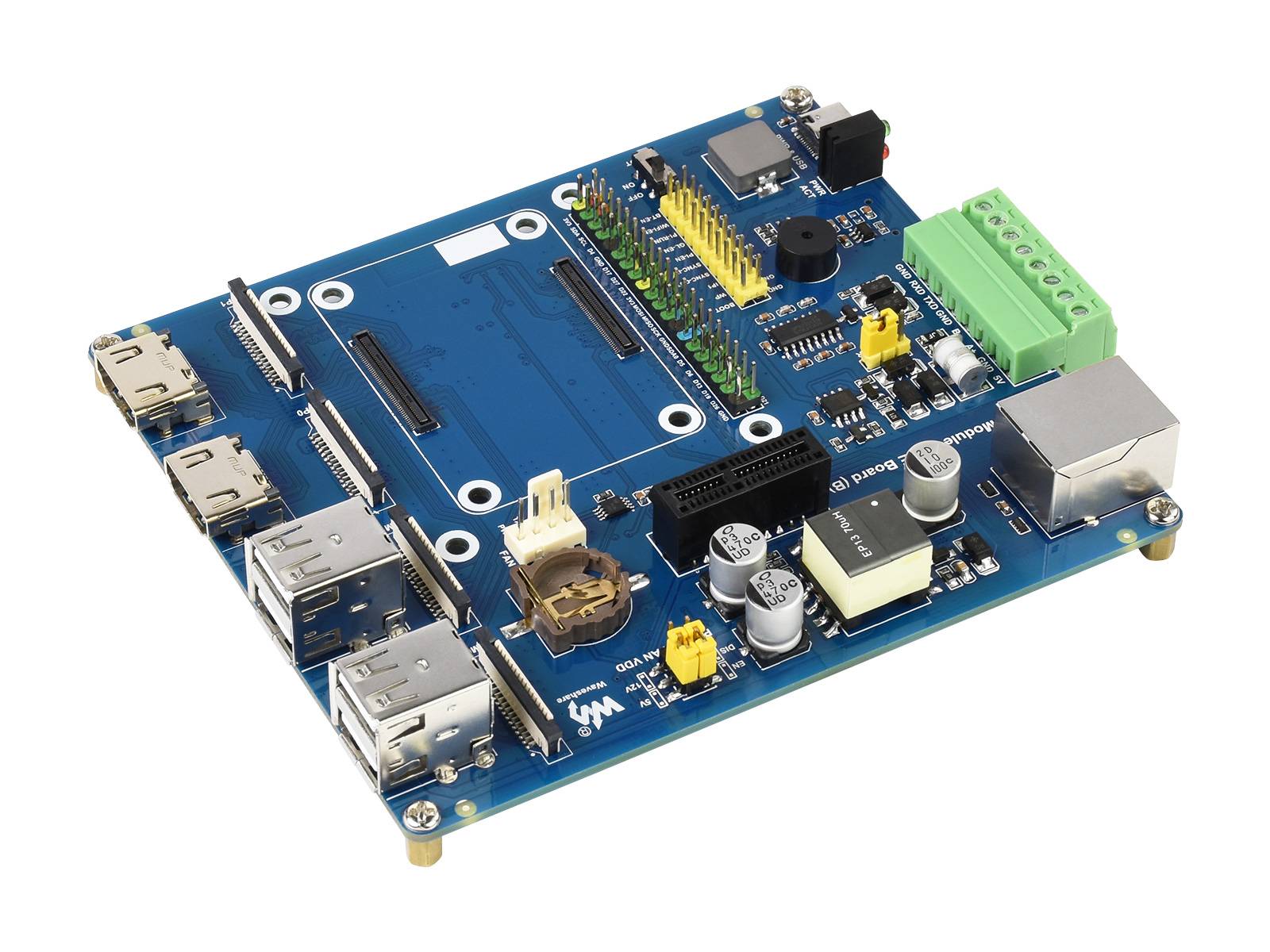 WaveShare IO Board with PoE (Type B) for Raspberry Pi Compute Module 4