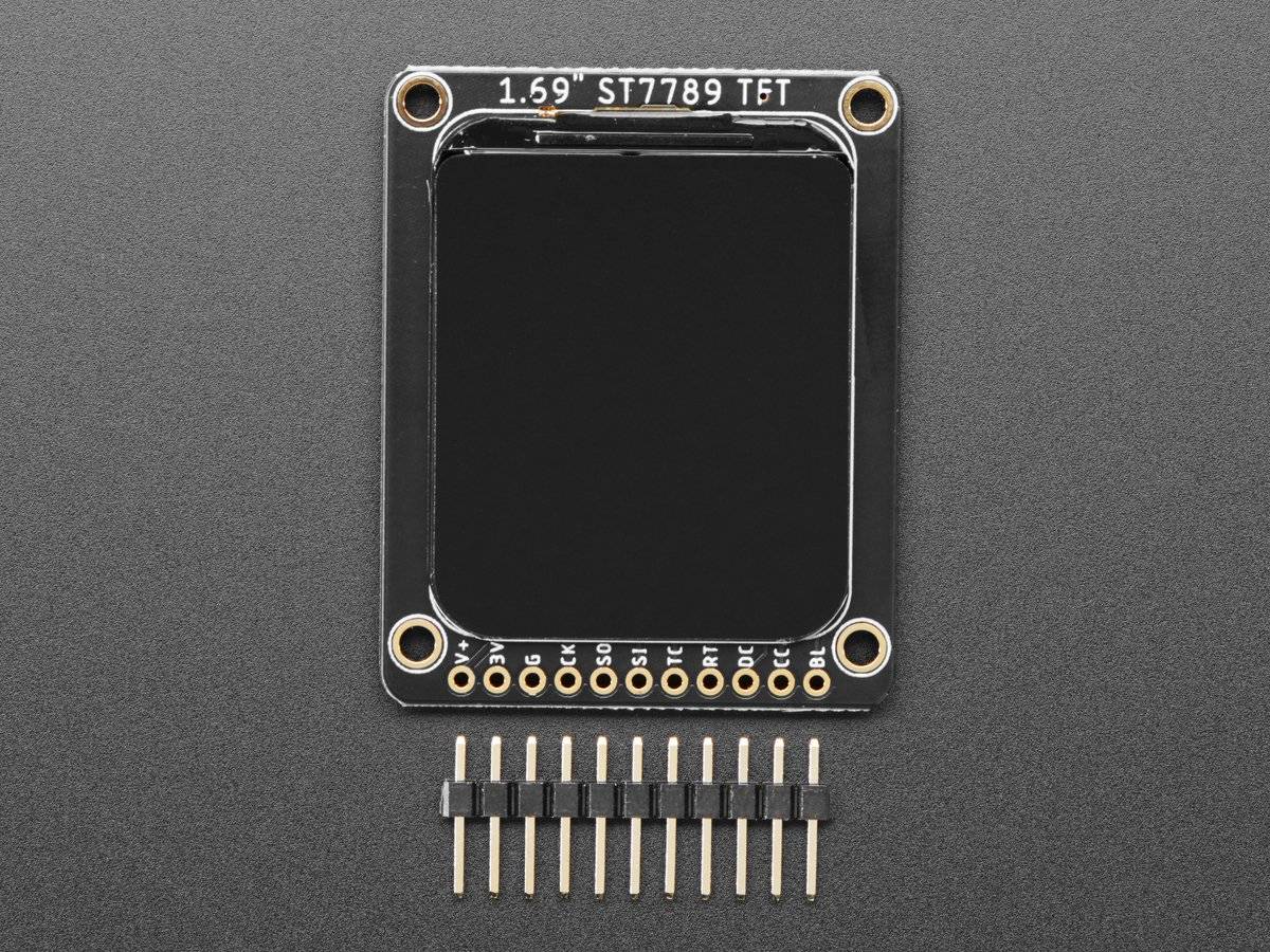 Adafruit 1.69inch 280x240 Round Rectangle Color IPS TFT Display for Arduino