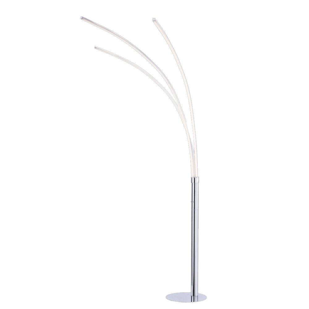 LED Decken Fluter Steh Leuchte Chrom Wohn Zimmer Stand Strahler Lampe LeuchtenDirekt