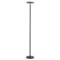 Stehlampe Standleuchte LED Deckenfluter Wohnzimmer Stehleuchte Dimmer mit verstellbarem Spot, Metall schwarz, 1x LED 22W 1700 lm warmweiß, H 181 cm Stehlampe Standleuchte LED Deckenfluter Wohnzimmer Stehleuchte Dimmer mit verstellbarem Spot, Metall schwarz, 1x LED 22W 1700 lm warmweiß, H 181 cm
