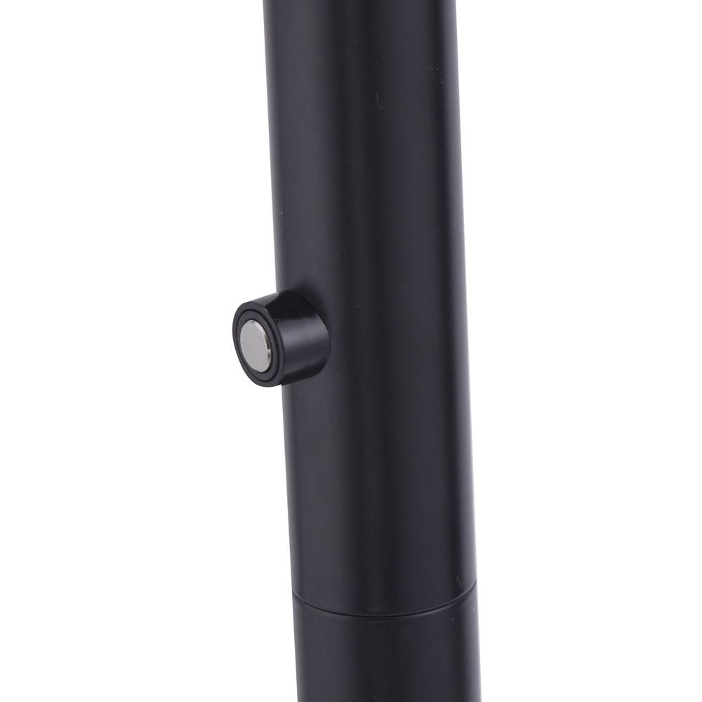 Stehlampe Standleuchte LED Deckenfluter Wohnzimmer Stehleuchte Dimmer mit verstellbarem Spot, Metall schwarz, 1x LED 22W 1700 lm warmweiß, H 181 cm