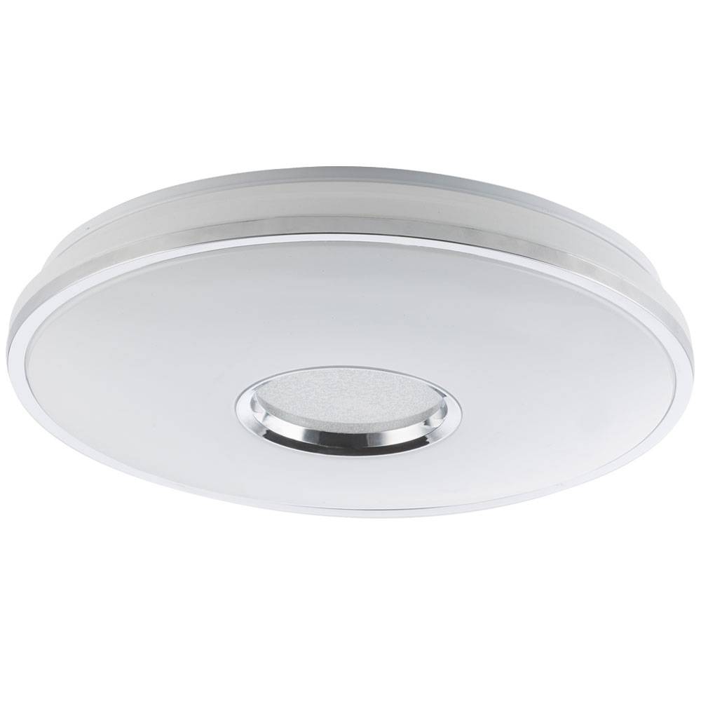 Deckenleuchte Deckenlampe Sternenleuchte Metall, Chrom, IP20, Fernbedienung, dimmbar, Farben fixierbar, 1x LED 60 Watt 4800 Lumen warmweiß bis