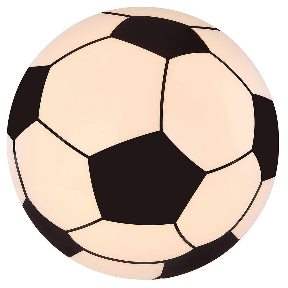 LED Decken Leuchte Fußball Dekor schwarz rund Strahler Lampe weiß Ball Motiv Kinder Zimmer
