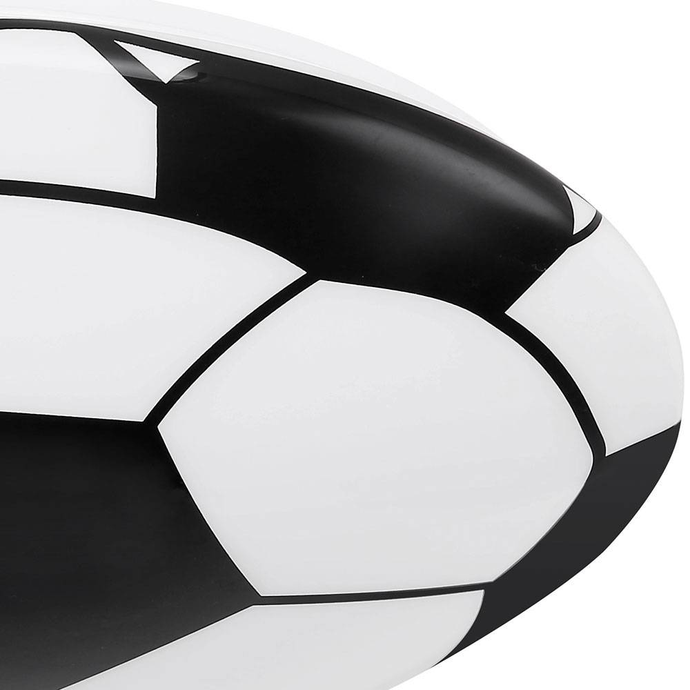 LED Decken Leuchte Fußball Dekor schwarz rund Strahler Lampe weiß Ball Motiv Kinder Zimmer