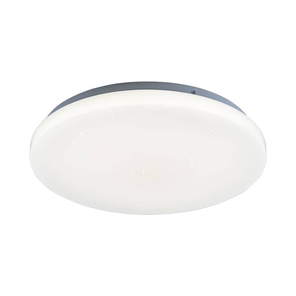 Deckenleuchte LED CCT Deckenlampe Wohnzimmer Beleuchtung mit Sterneneffekt, rund weiß, 1x LED 18 Watt 1440 lm, 3000-6400K, DxH 31x5,5 cm