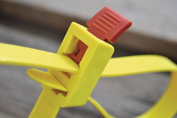 Kabelbinder SpeedyTie L.750mm B.12mm PA gelb 5St./Btl.HELLERMANNTYTON…