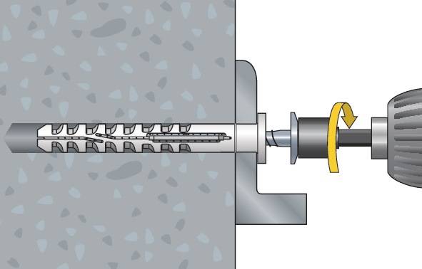 Multifunktionsrahmendübel MFR SB 10-200 TX Senkbund m.Torxschraube ETA