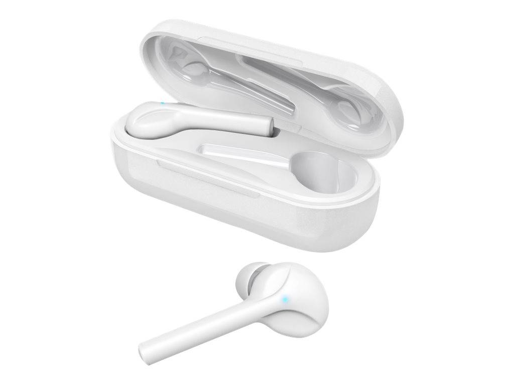 Hama Bluetooth Wireless Kopfhörer (In-Ear Kopfhörer, mit Sprachsteuerung, Touch Control und Micro) Weiß