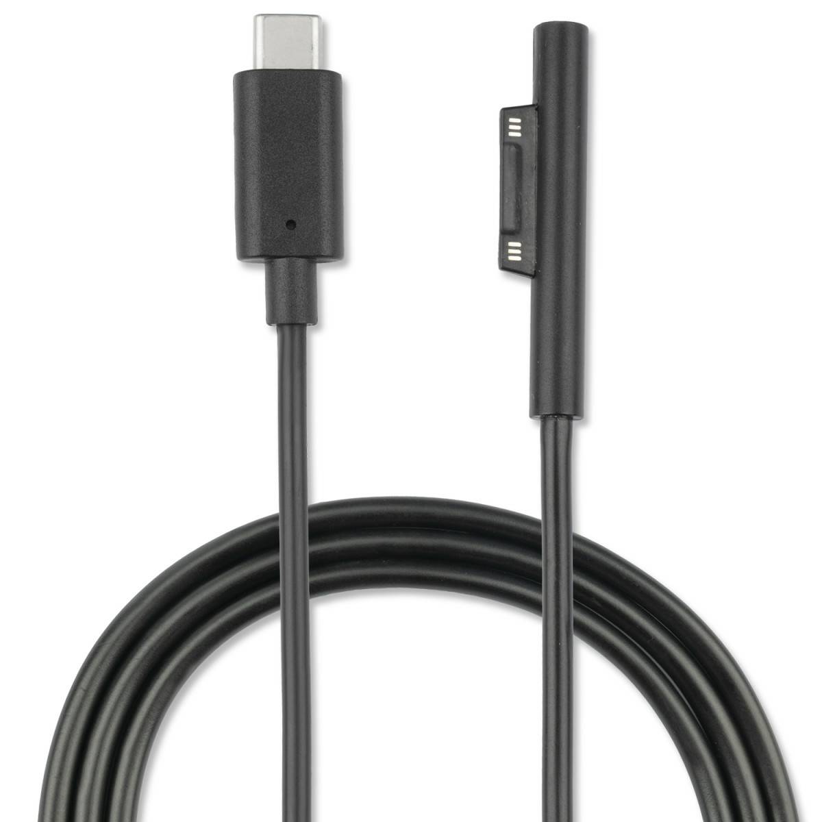 4smarts 468683, Sync-/Ladekabel, Microsoft, Surface Pro 6 Pro 5 Pro 4 Pro 3, Surface Book, Surface Go, Surface Laptop, Schwarz, 1 m, 20 g