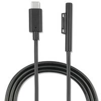 4smarts 468683, Sync-/Ladekabel, Microsoft, Surface Pro 6 Pro 5 Pro 4 Pro 3, Surface Book, Surface Go, Surface Laptop, Schwarz, 1 m, 20 g
