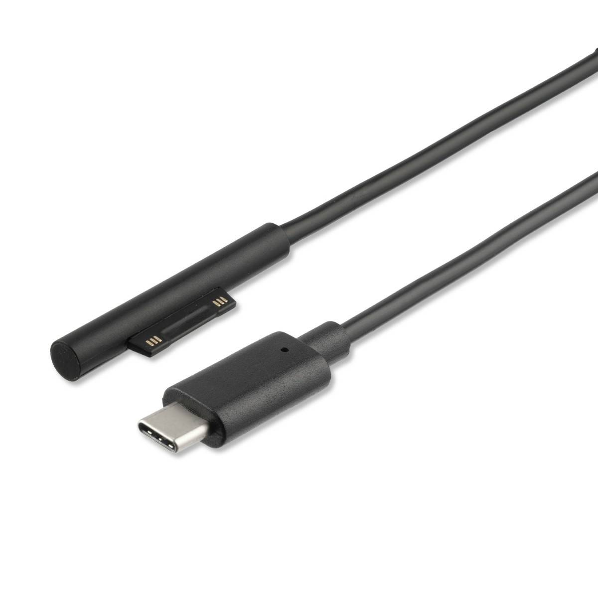 4smarts 468683, Sync-/Ladekabel, Microsoft, Surface Pro 6 Pro 5 Pro 4 Pro 3, Surface Book, Surface Go, Surface Laptop, Schwarz, 1 m, 20 g