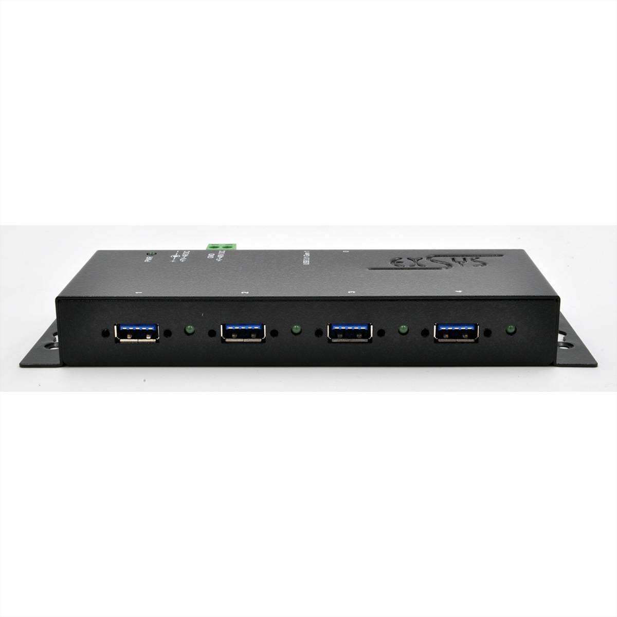 EXSYS EX-1183HMVS-2 4 Ports USB 3.2 Gen1 Metall HUB mit 15KV ESD Überspannungs-Schutz
