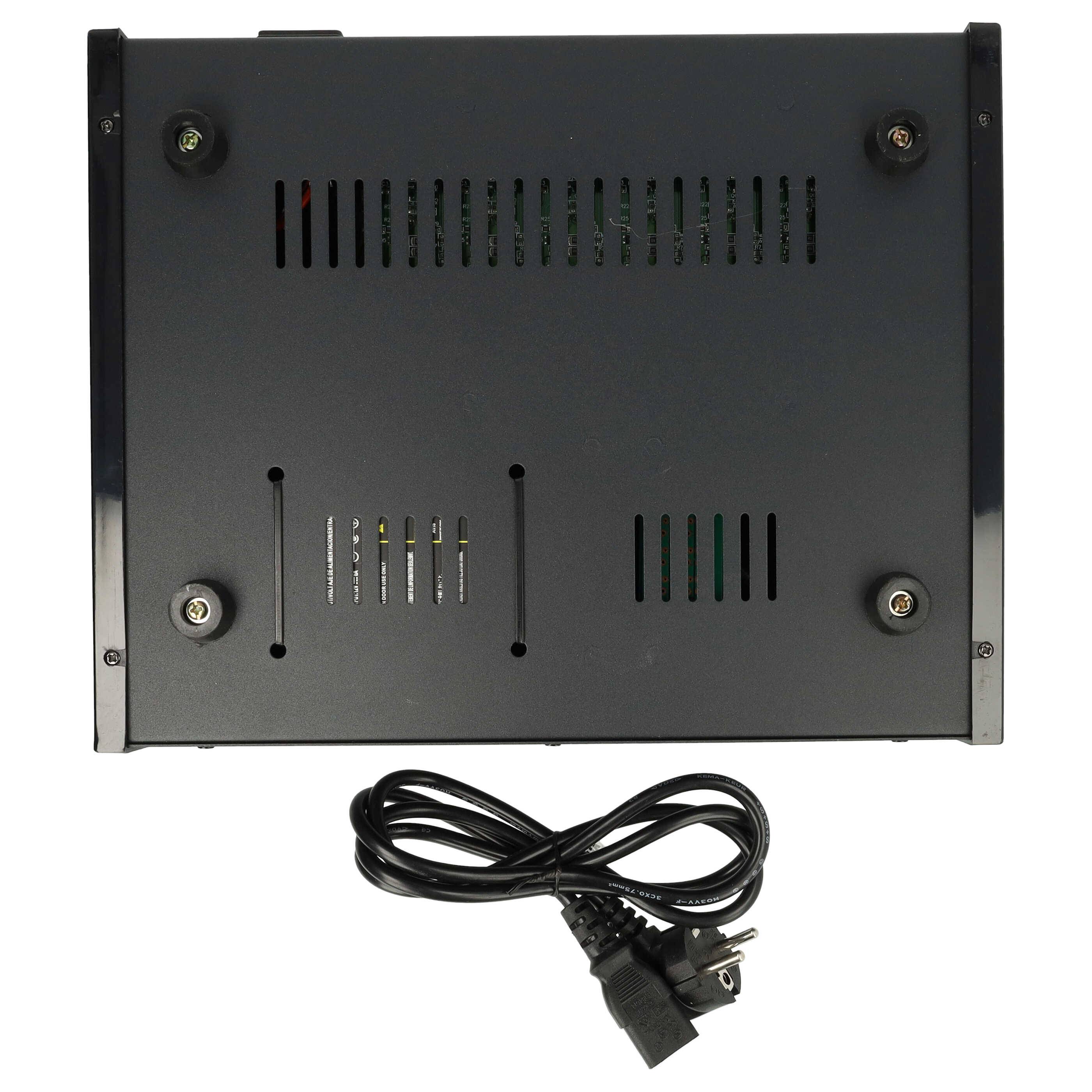 vhbw 6-fach Ladegerät kompatibel mit Kenwood TK-2140, TK-2143, TK-2140E Funkgerät-Akkus - Ladestation + Stromkabel, 12 V, 6 A