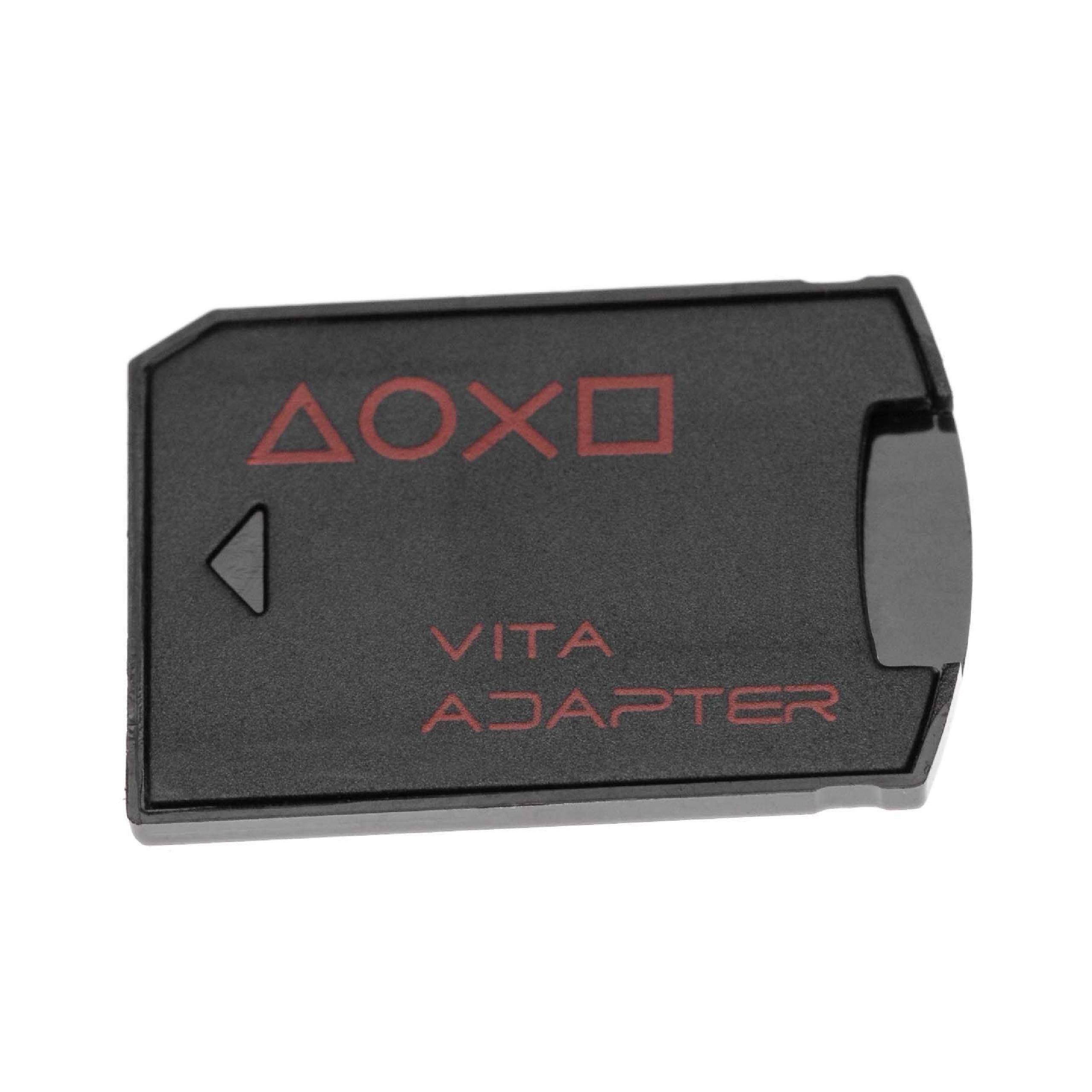 vhbw SD Kartenadapter kompatibel mit PlayStation Vita 1000 Spielekonsole - SD Speicherkarten Konverter, Schwarz