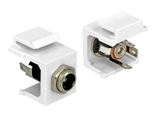 DeLOCK Keystone module - Modulare Eingabe - DC-Stromversorgungsbuchse 5,5 mm (ID: 2,5 mm)