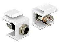 DeLOCK Keystone module - Modulare Eingabe - DC-Stromversorgungsbuchse 5,5 mm (ID: 2,5 mm)