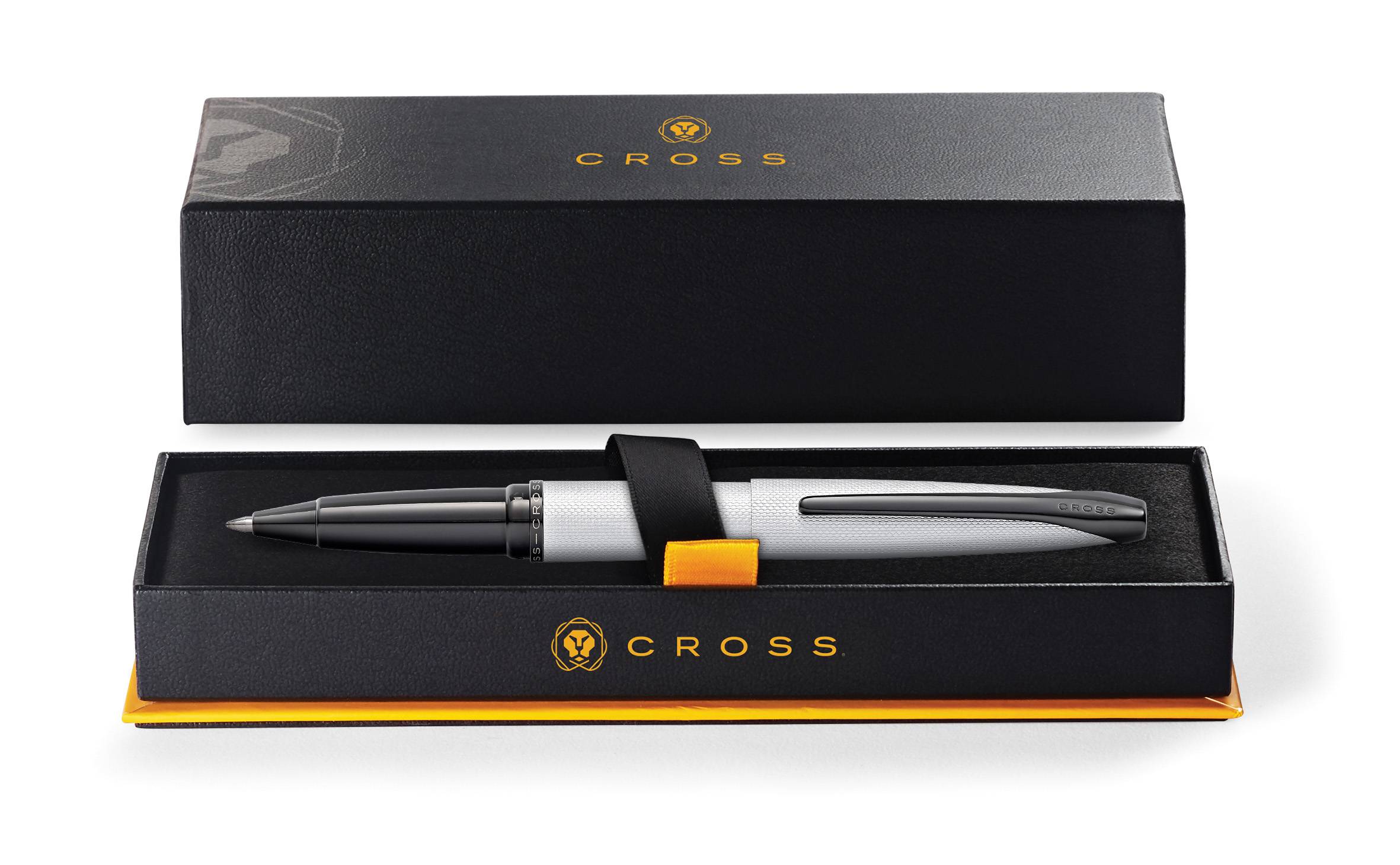 Rollerball Cross ATX Chrom mit gefrästem Diamantmuster