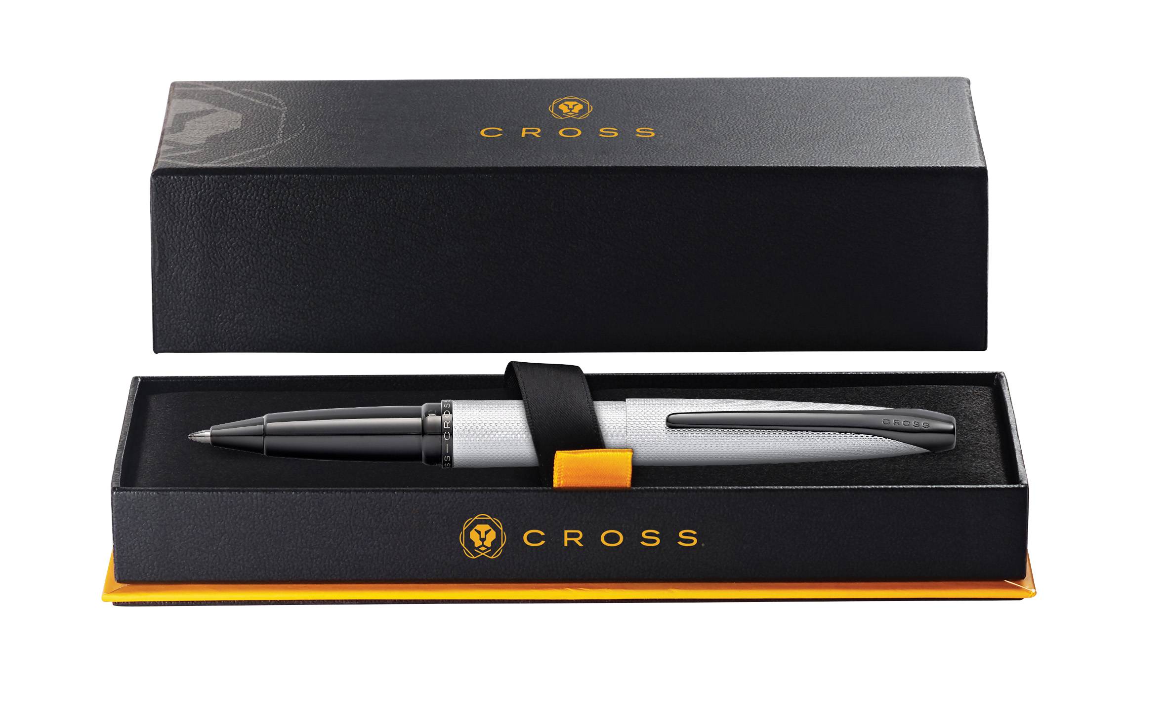 Rollerball Cross ATX Chrom mit gefrästem Diamantmuster