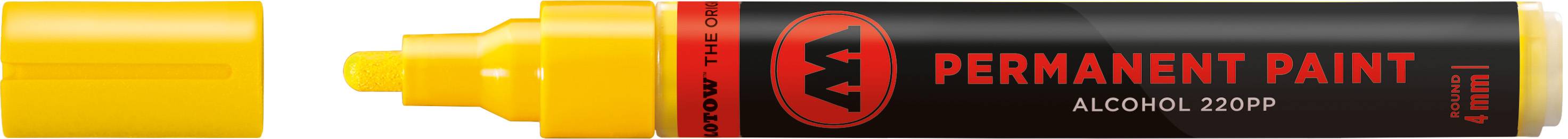 Marker Permanent Paint 220PP Alcohol, 4mm, Nr. 006, zinkgelb