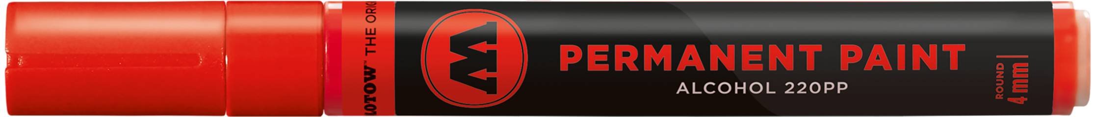 Marker Permanent Paint 220PP Alcohol, 4mm, Nr. 013, verkehrsrot