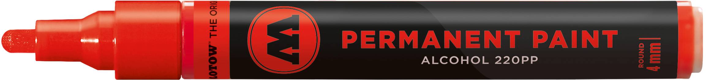 Marker Permanent Paint 220PP Alcohol, 4mm, Nr. 013, verkehrsrot