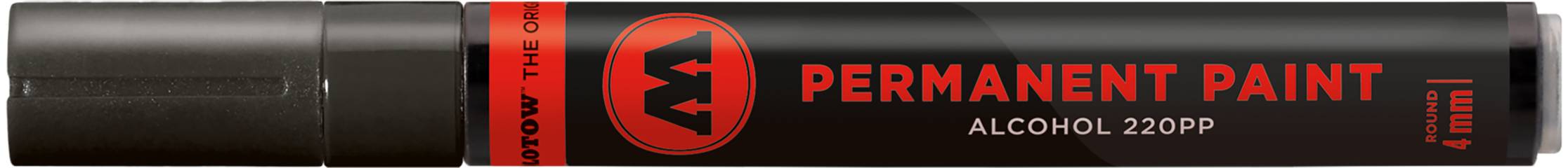 Marker Permanent Paint 220PP Alcohol, 4mm, Nr.180, signalschwarz