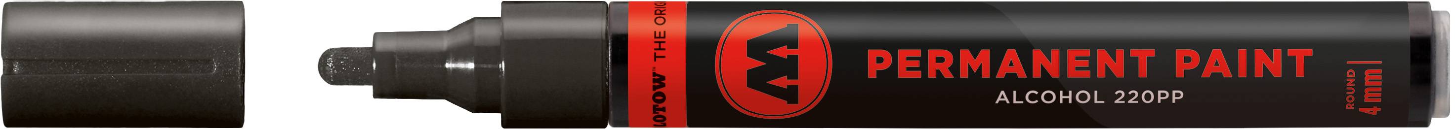 Marker Permanent Paint 220PP Alcohol, 4mm, Nr.180, signalschwarz