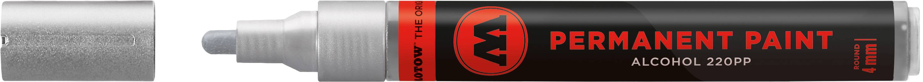 Marker Permanent Paint 220PP Alcohol, 4mm, Nr. 400, chrom