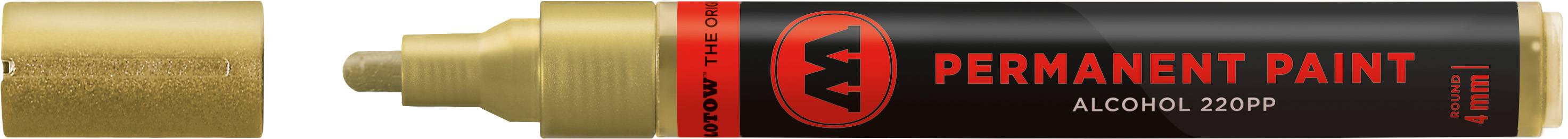 Marker Permanent Paint 220PP Alcohol, 4mm, Nr. 401, gold