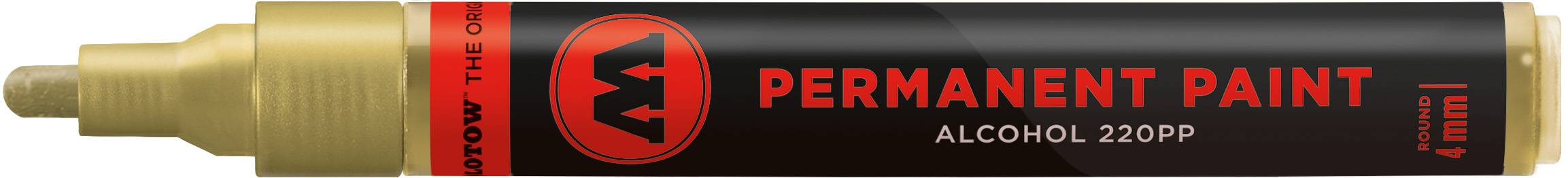 Marker Permanent Paint 220PP Alcohol, 4mm, Nr. 401, gold
